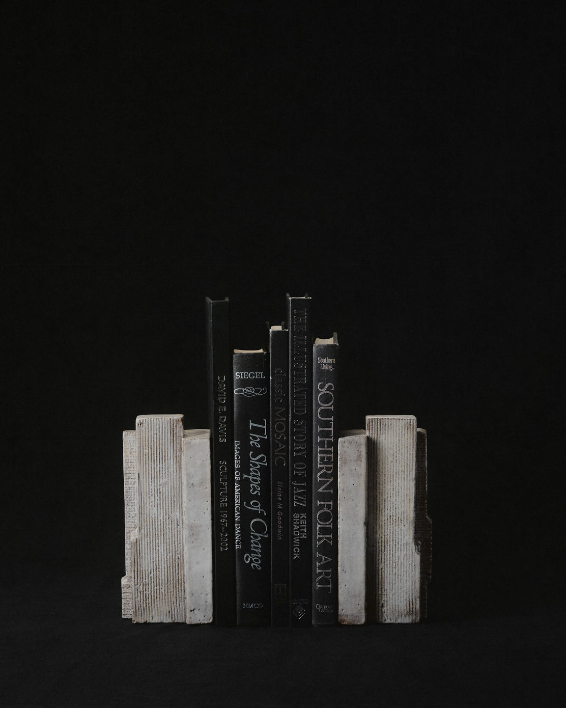 Ivory Block Bookends