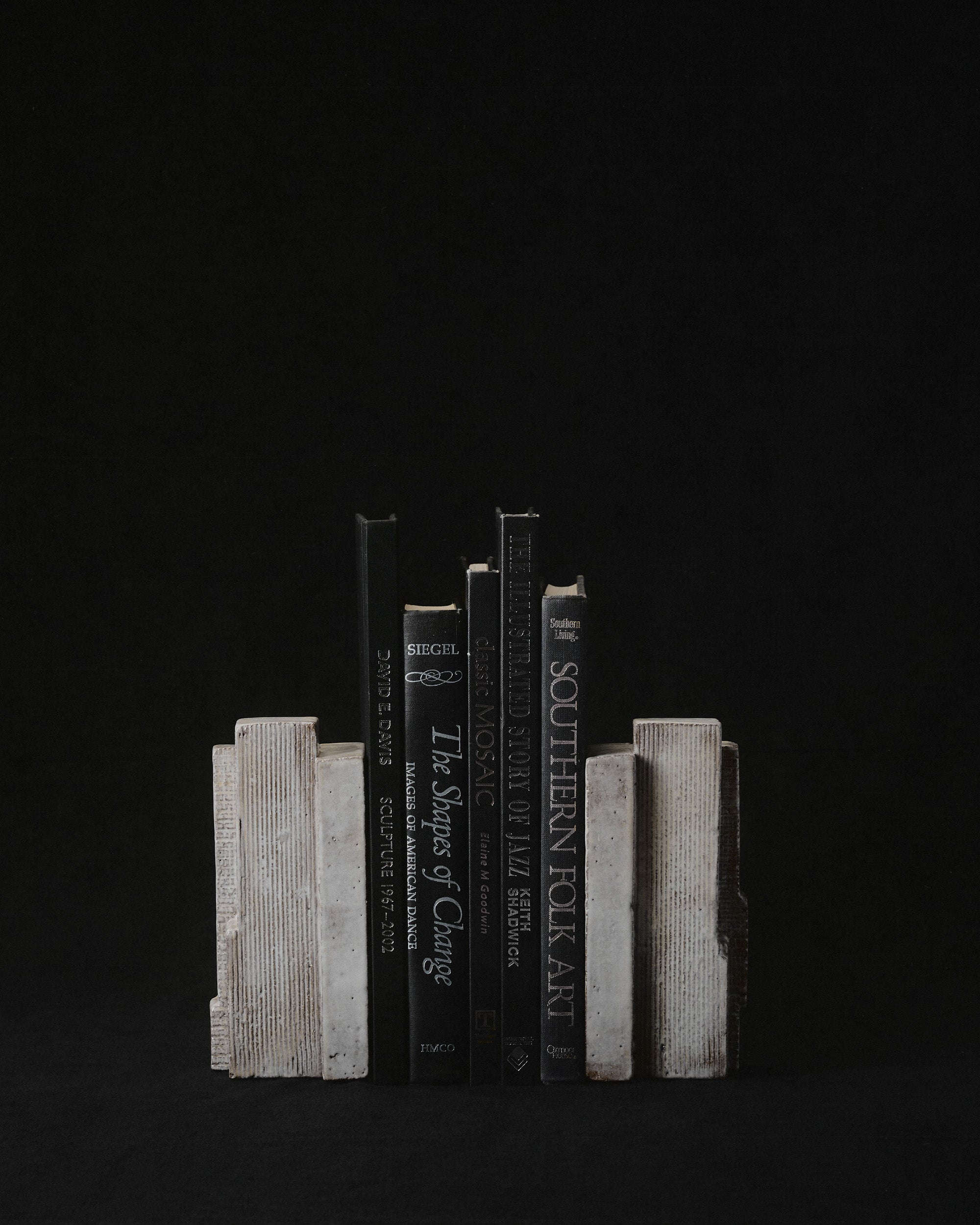 Ivory Block Bookends