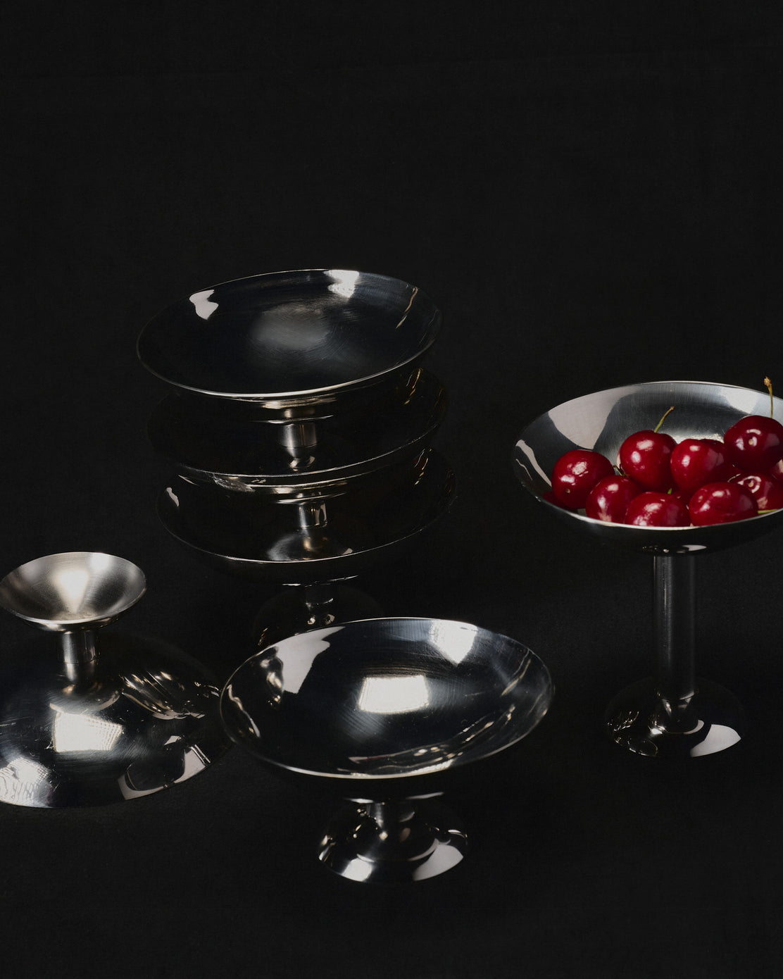 Metal Champagne Coupe Low