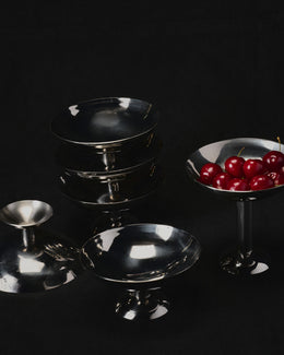 Metal Champagne Coupe Low