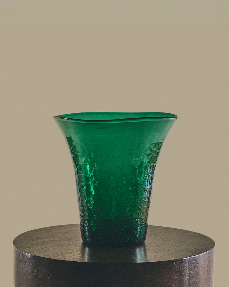 Green Glass Vase