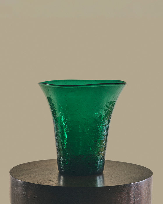 Green Glass Vase