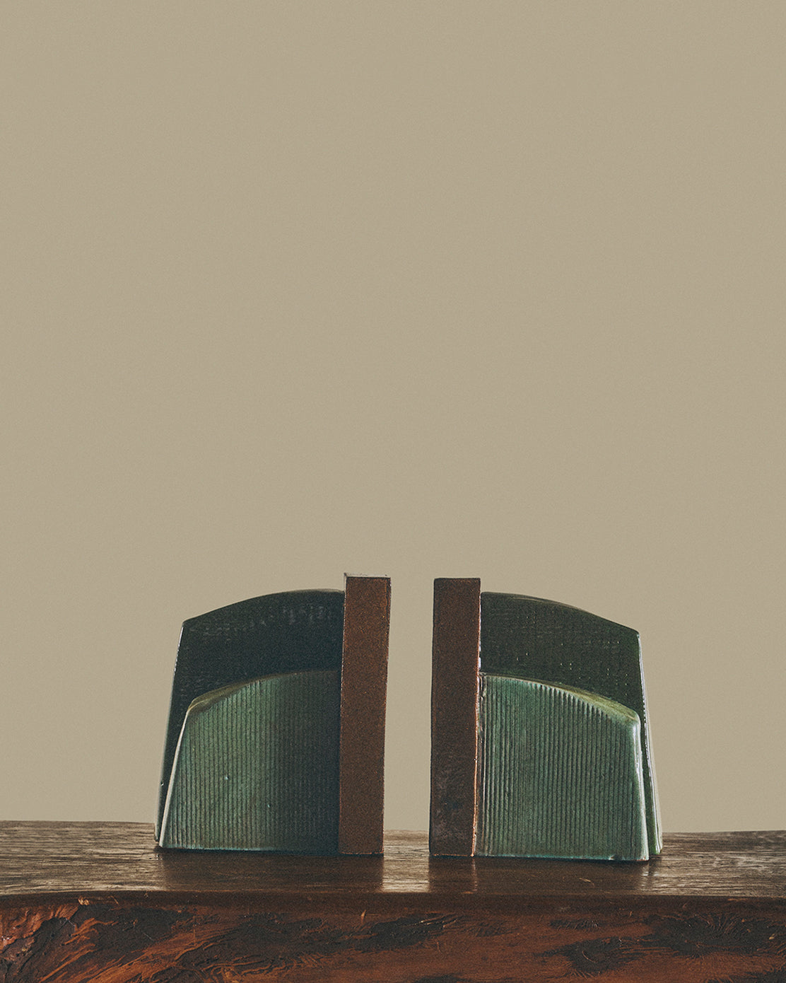 Mint Textured Bookends