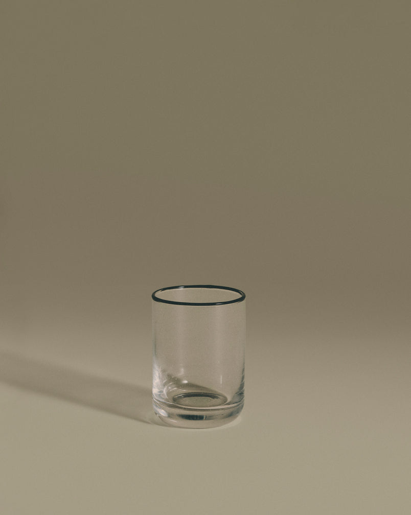 SR Bubble Glass Black Rim, Drinking Low