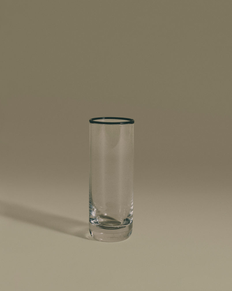 SR Bubble Glass Black Rim, Drinking Tall
