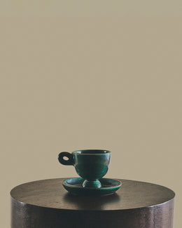 Ceramic Espresso Cup with Saucer