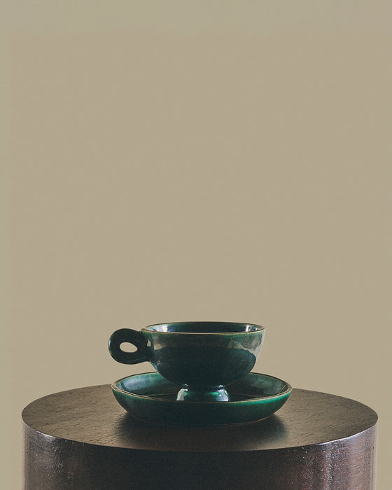 Ceramic Tea Cup with Saucer