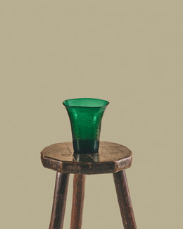 Green Glass Vase
