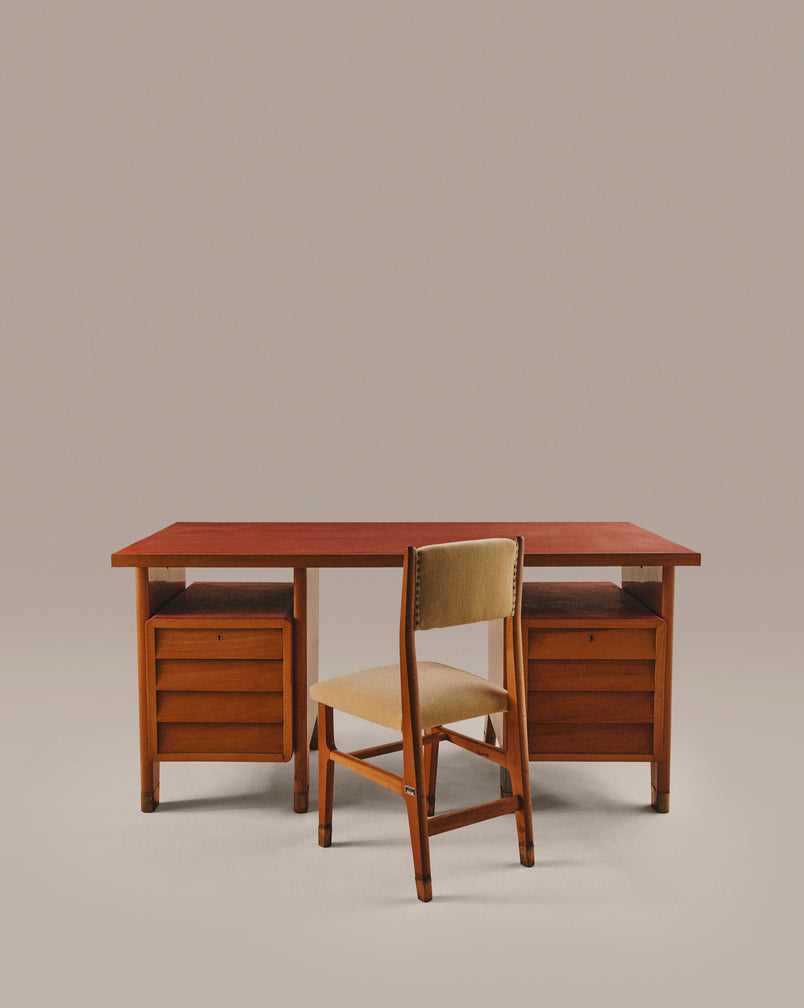Forli Double Pedestal Desk and Chair