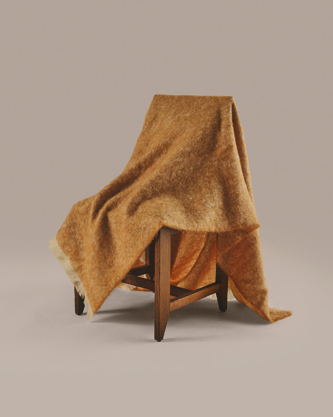 Ochre Mooneen Mohair Throw