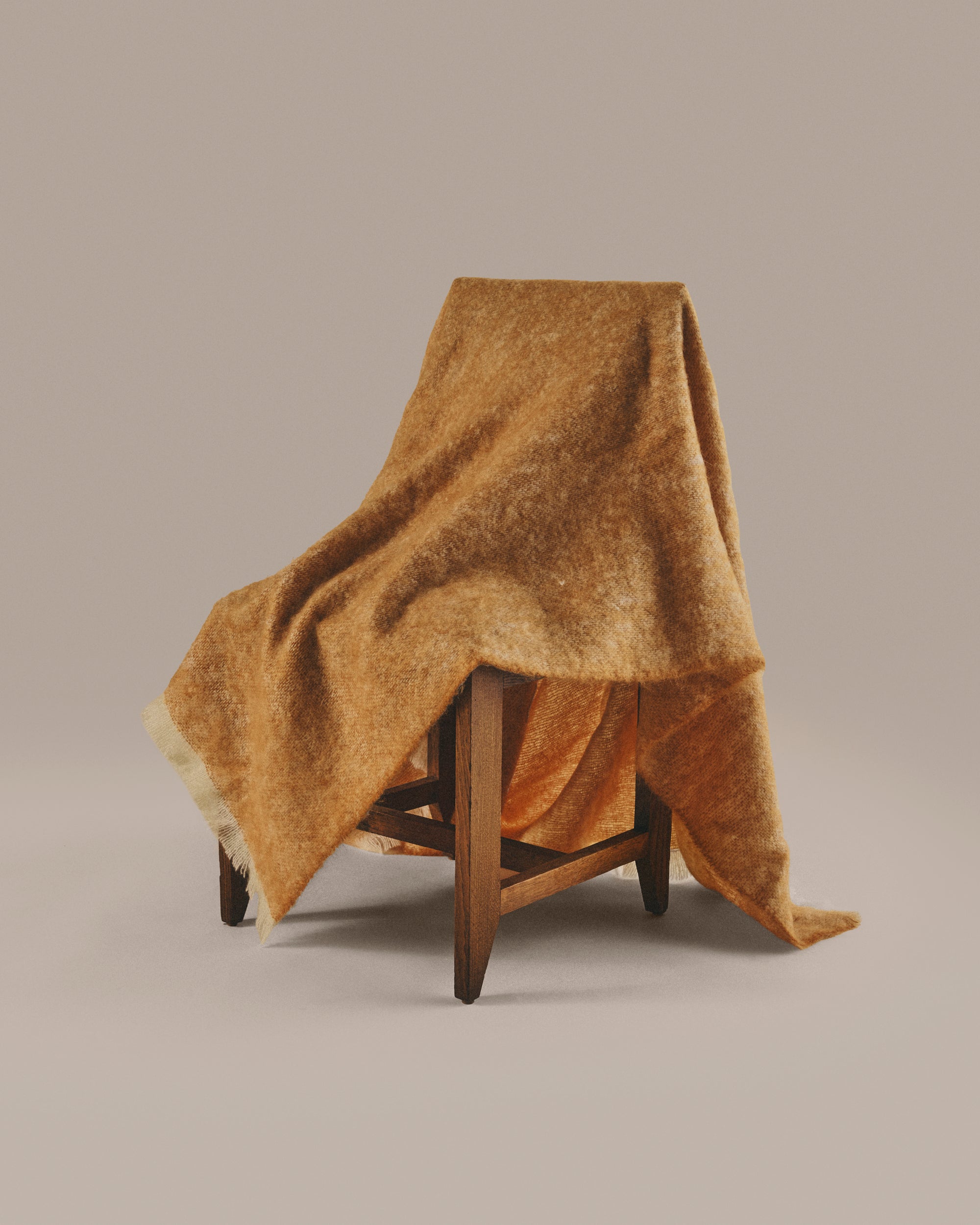 Ochre Mooneen Mohair Throw
