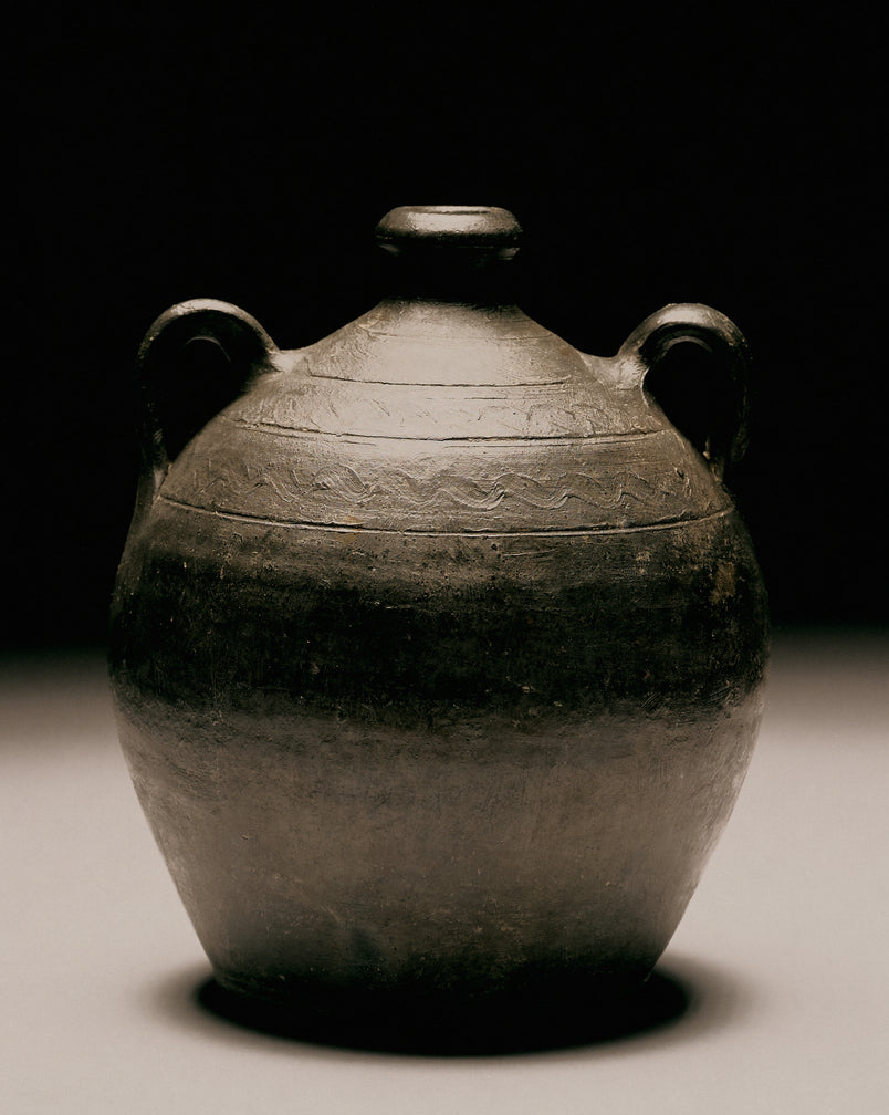 Blackened Terracotta Pot
