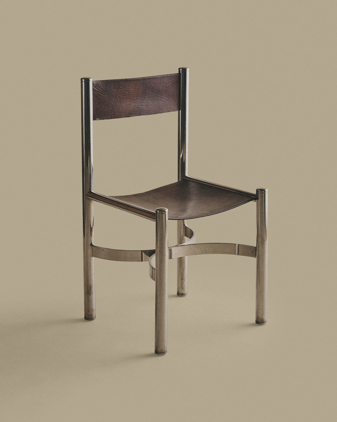 Leather and Metal Chairs