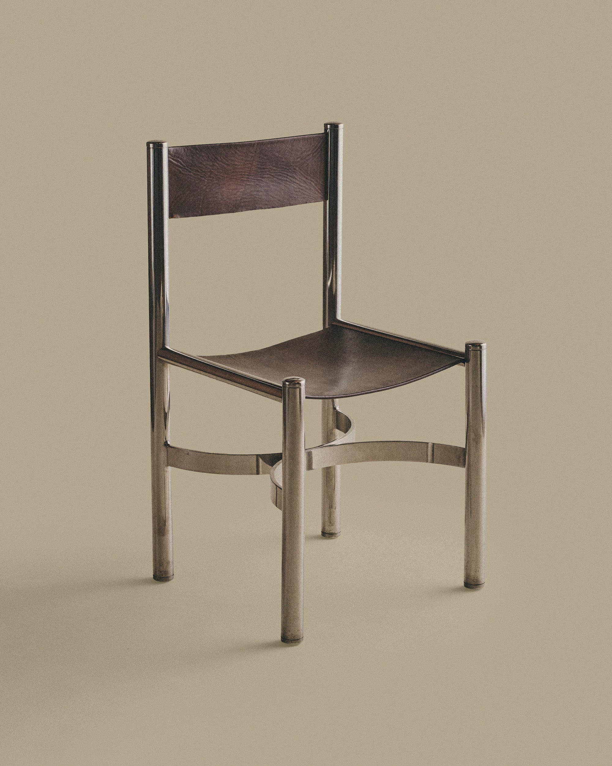 Leather and Metal Chairs