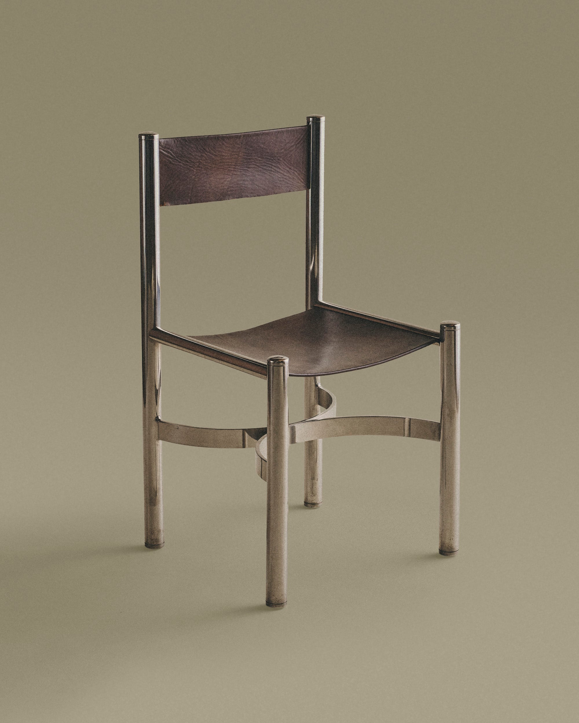 Leather and Metal Chairs