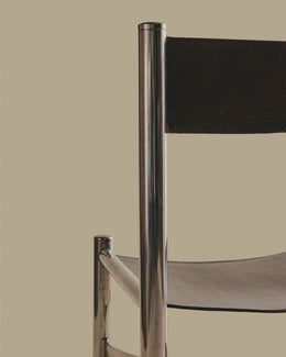 Leather and Metal Chairs