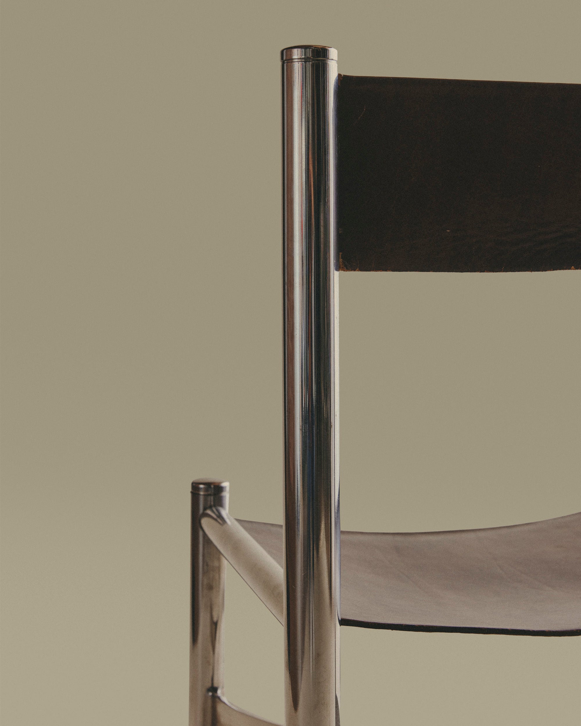 Leather and Metal Chairs