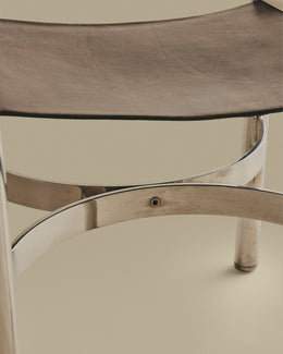 Leather and Metal Chairs