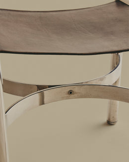 Leather and Metal Chairs