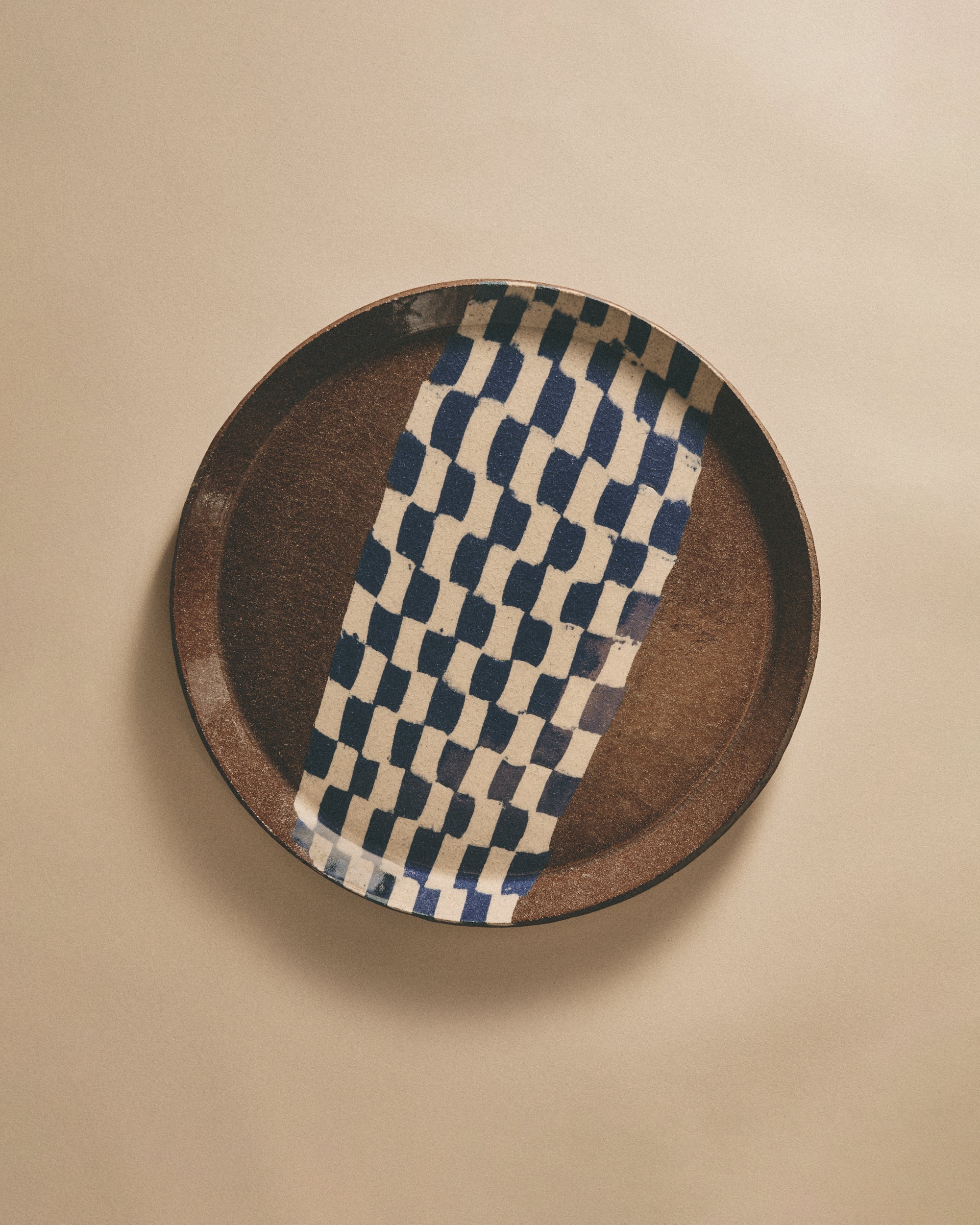 Blue and White Nerikomi Plate