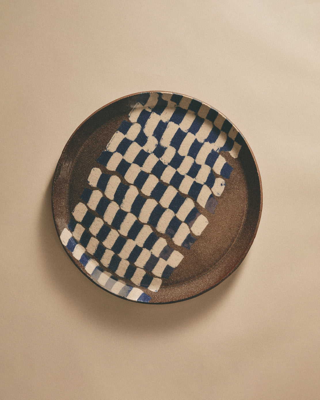 Blue and White Nerikomi Plate