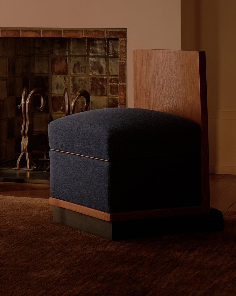 Art Deco Side Chair with Storage