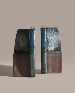 Acid Wash Ceramic Bookends