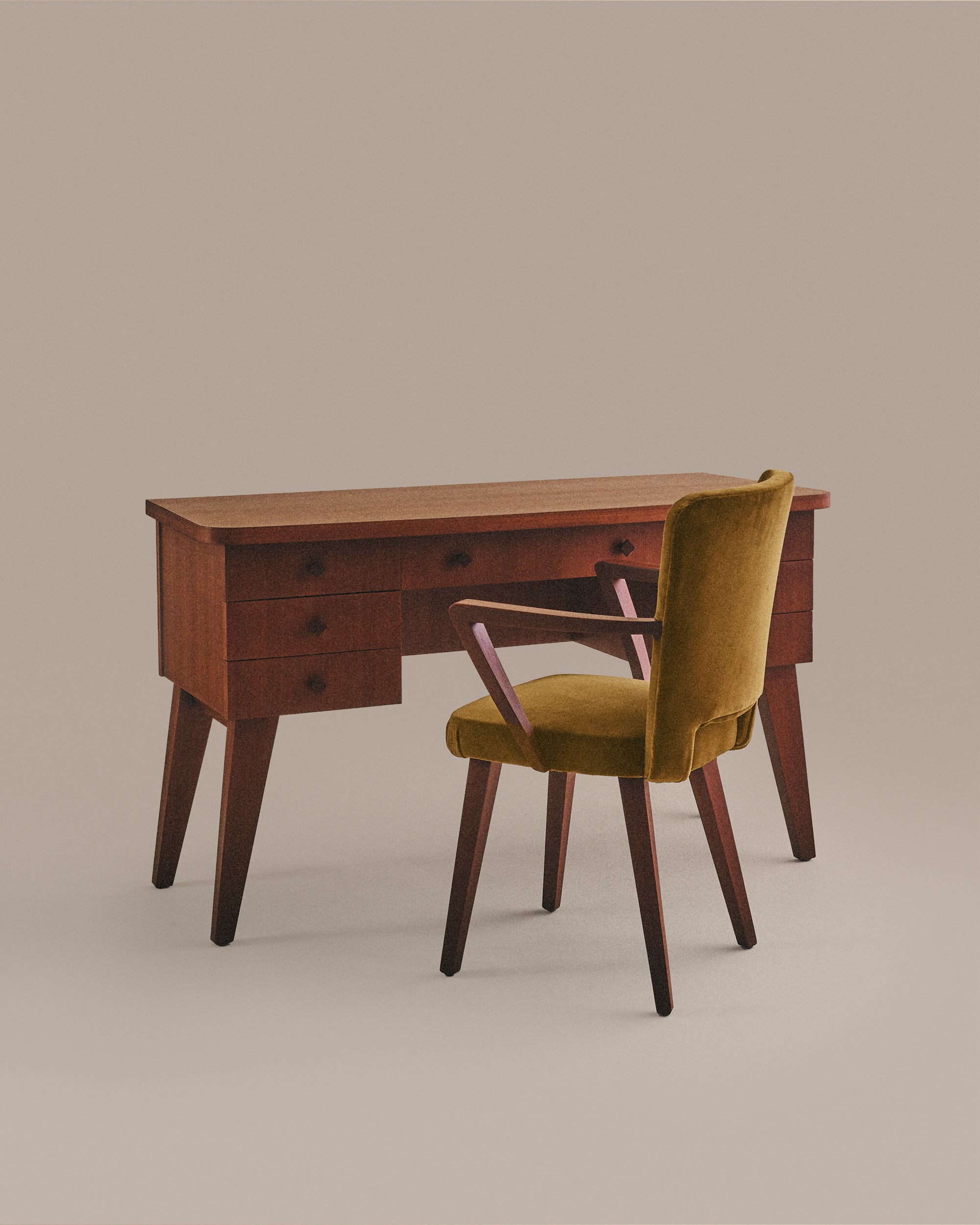Art Deco Desk and Chair