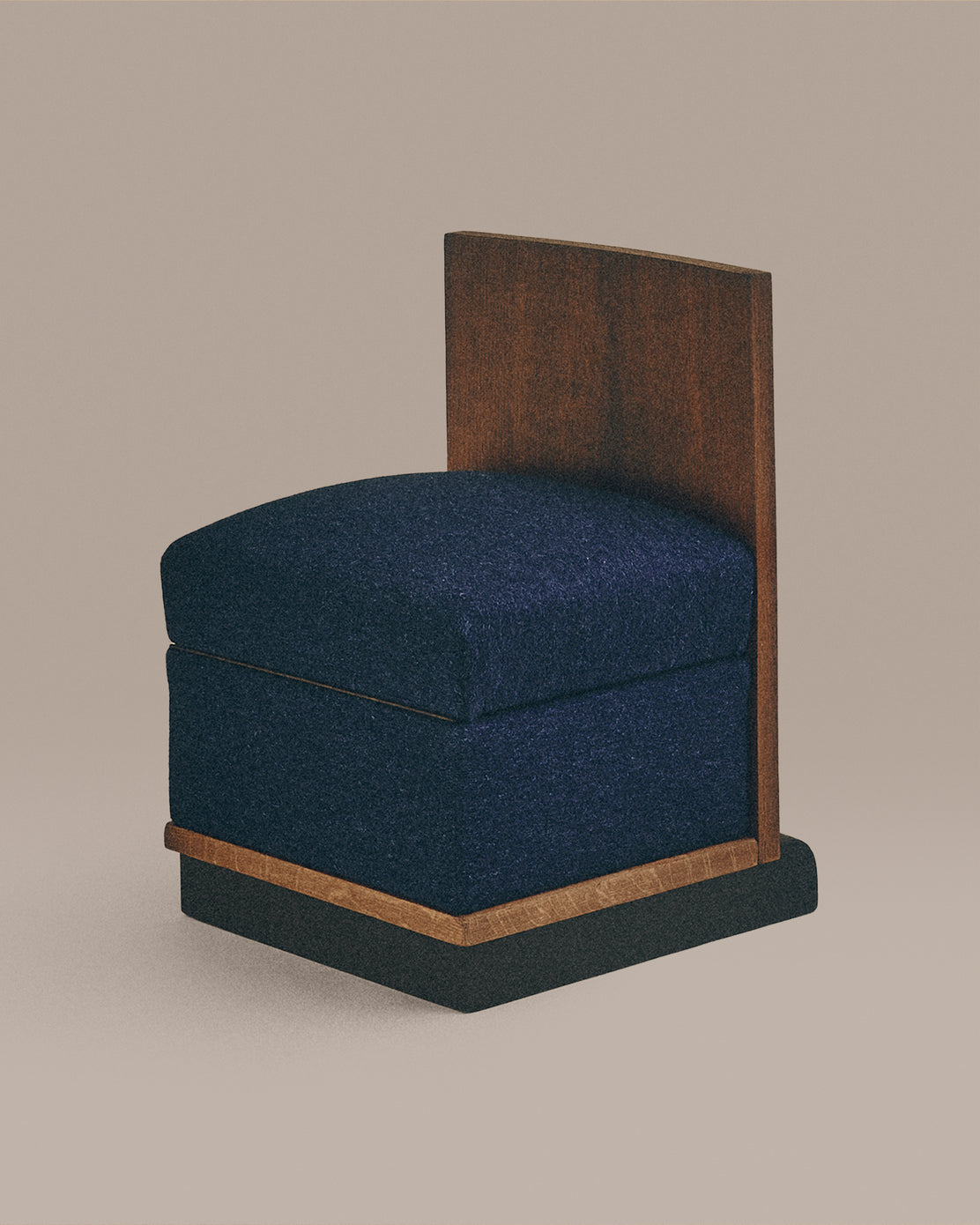 Art Deco Side Chair with Storage