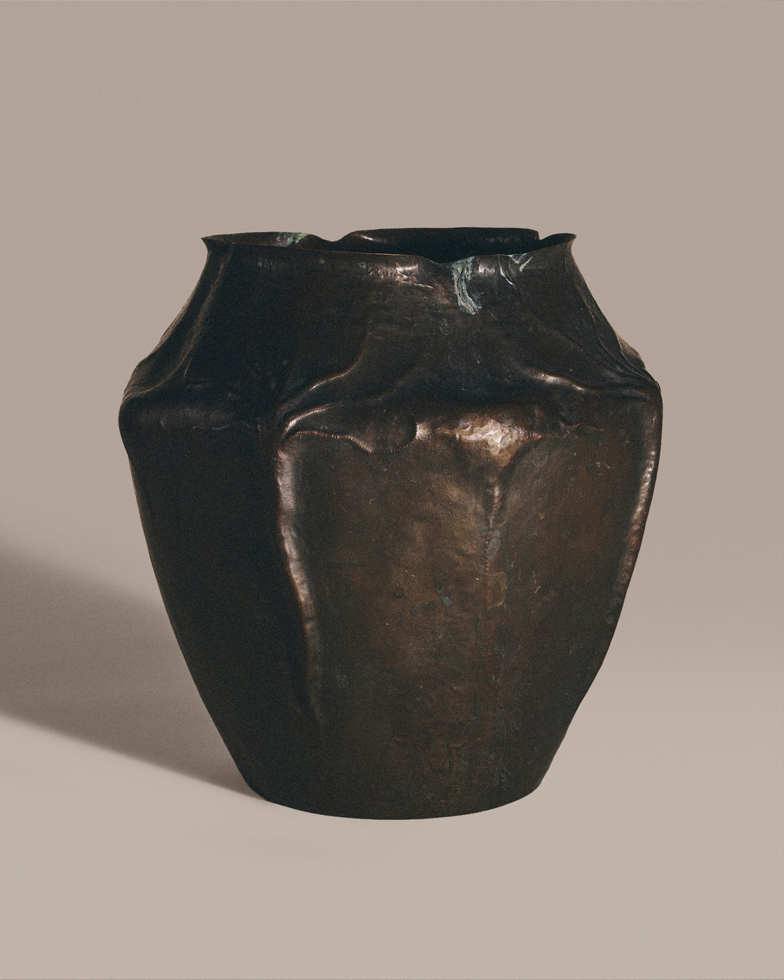 Art Nouveau Copper Vase