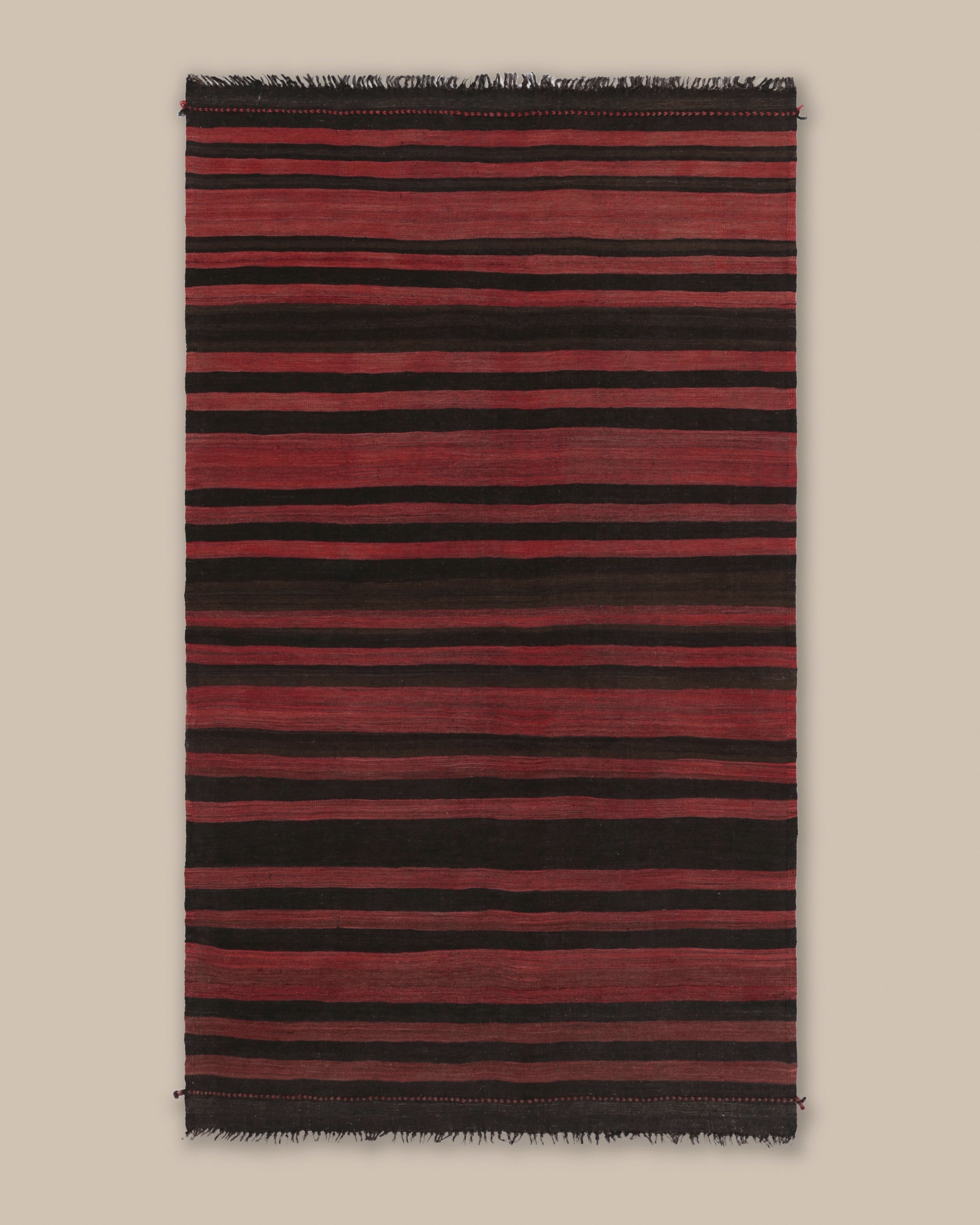 Bakhtiar Red and Black Stripe Kilim