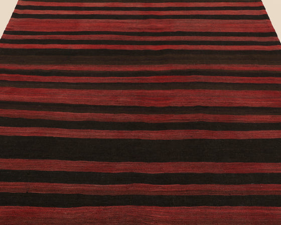 Bakhtiar Red and Black Stripe Kilim