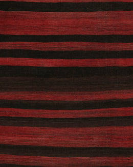 Bakhtiar Red and Black Stripe Kilim
