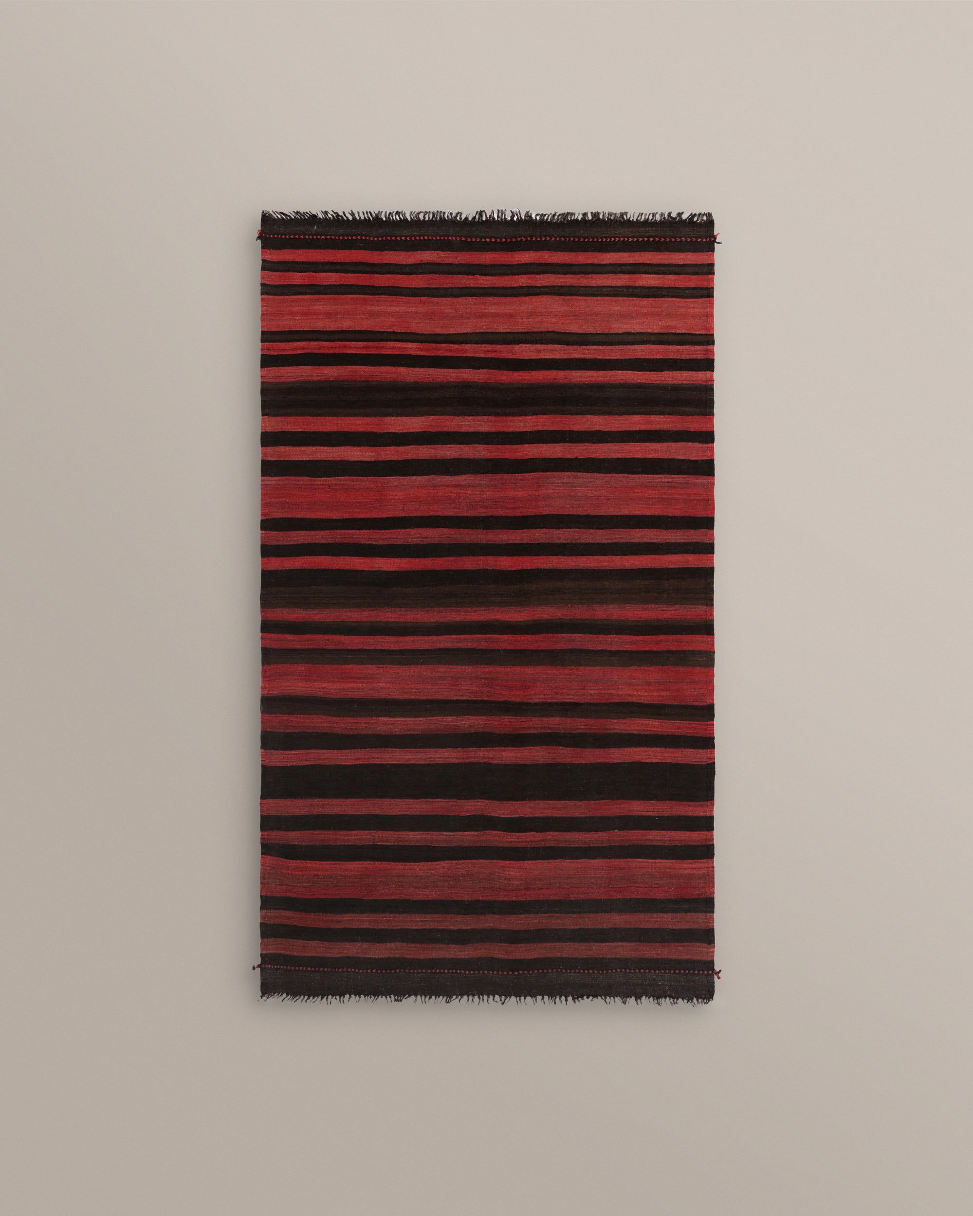 Bakhtiar Red and Black Stripe Kilim