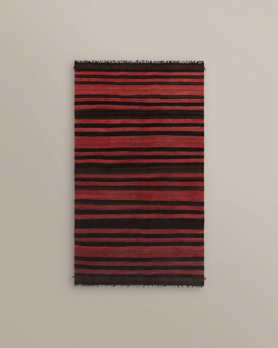Bakhtiar Red and Black Stripe Kilim
