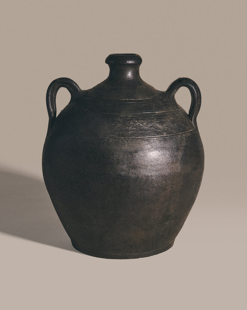 Blackened Terracotta Pot