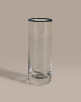SR Bubble Glass Black Rim, Drinking Tall