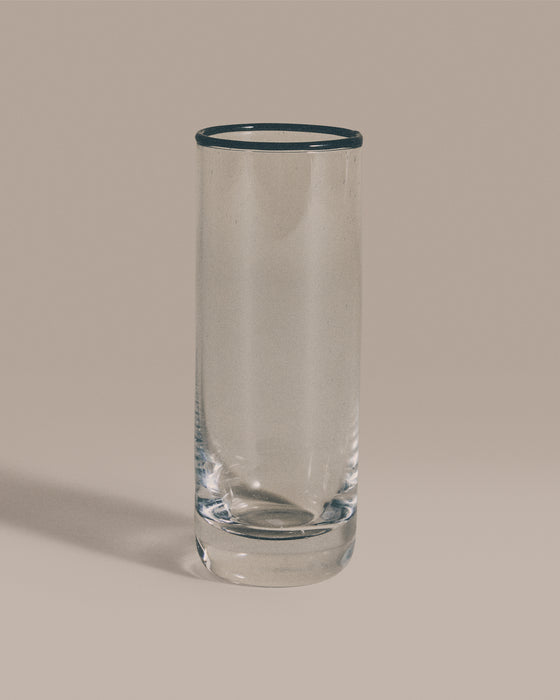 SR Bubble Glass Black Rim, Drinking Tall