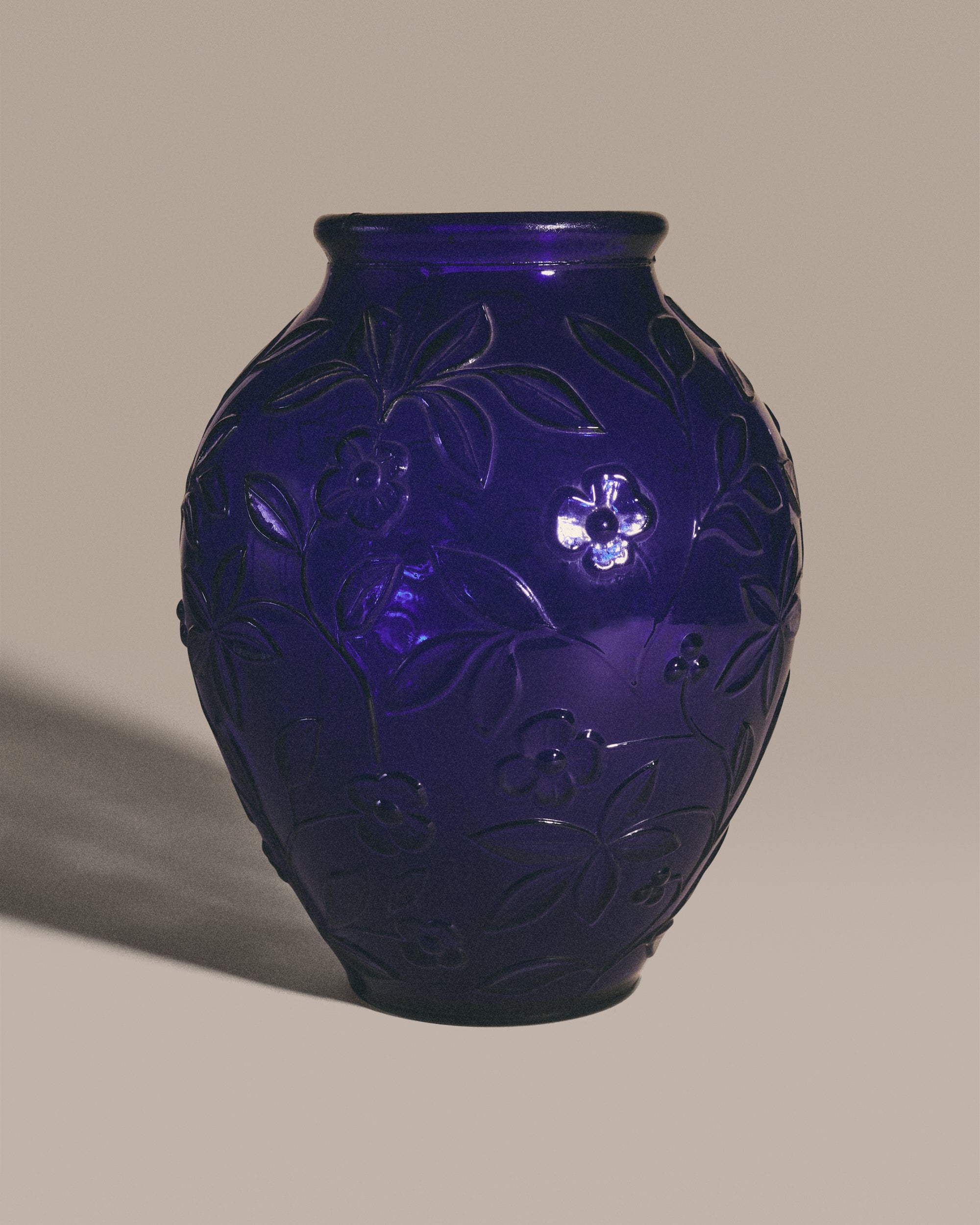 Cobalt Blue Glass Vase