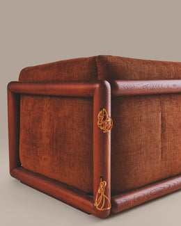 Cornaro Puff and Ottoman