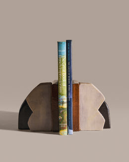 Cutout Ceramic Bookends