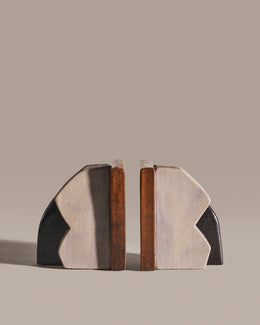 Cutout Ceramic Bookends