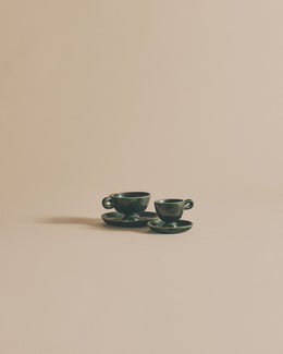 Ceramic Espresso Cup with Saucer