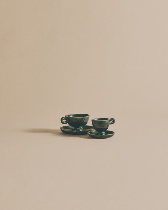 Ceramic Espresso Cup with Saucer