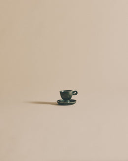 Ceramic Espresso Cup with Saucer
