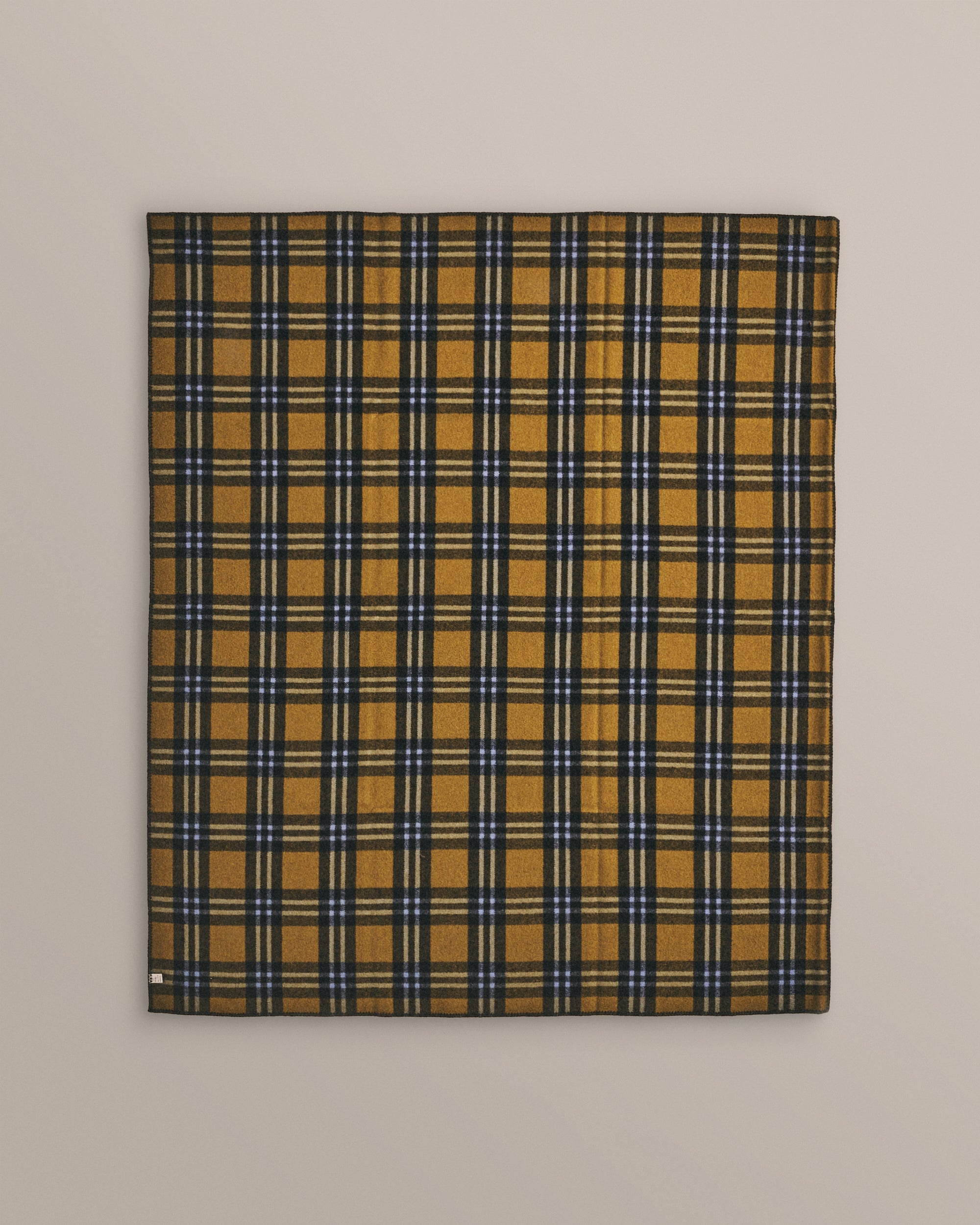 Green and Blue Plaid Blanket