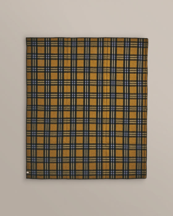 Green and Blue Plaid Blanket
