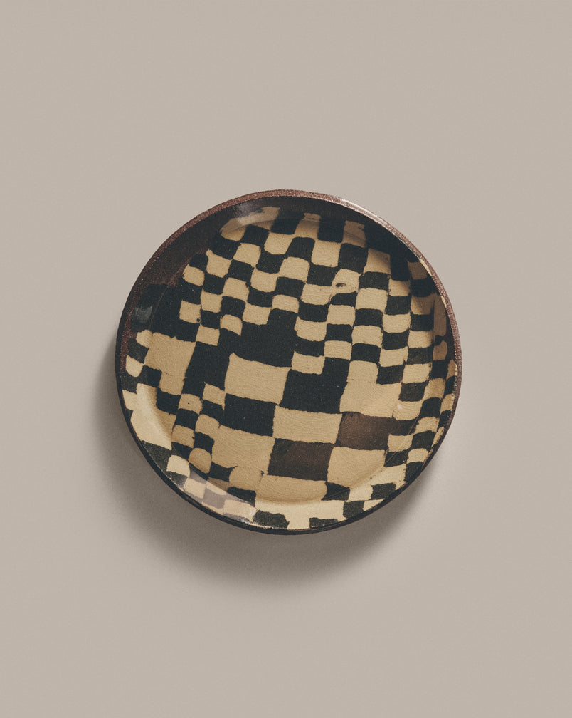 Green on Green Nerikomi Plate