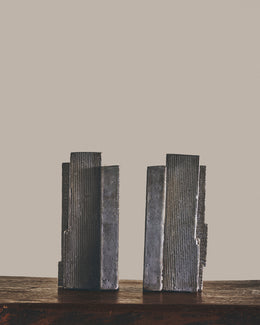 Ivory Block Bookends