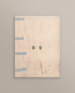 Abstract painting on a beige background
